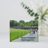 Vietnam Oorlogsmonument Briefkaart (Staand voorkant)
