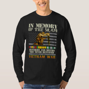 Vietnam Oorlogsveteranen VS Herdenkingsdag Ter Nag T-shirt