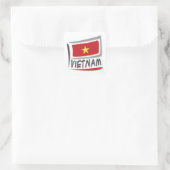 Vietnam Pride X-vlag Vierkante Sticker (Tas)