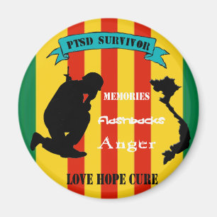 Vietnam PTSD Survivor Magnet Magneet