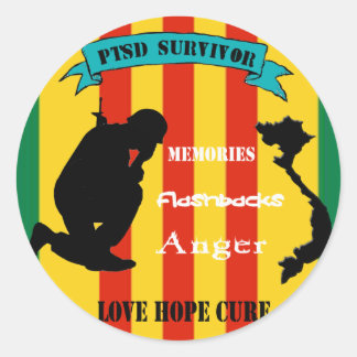 Vietnam PTSS Survivor Stickers