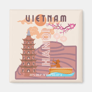 Vietnam Reiskunst Magneet