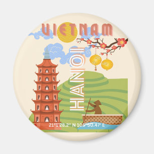 Vietnam Reiskunst Magneet
