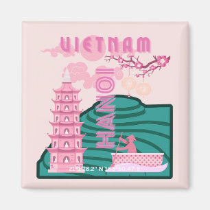 Vietnam Reiskunst Magneet