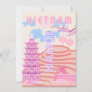 Vietnam Reiskunst, Roze Feestdagenkaart