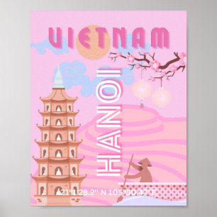 Vietnam Reiskunst, Roze Poster