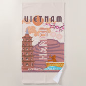 Vietnam Reiskunst Strandlaken (Voorkant)