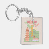 Vietnam Reizen Kunst,  Sleutelhanger (Voorkant Links)