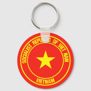 Vietnam Round Emblem Sleutelhanger