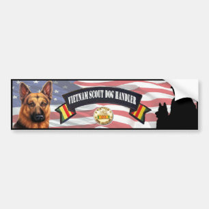 Vietnam Scout Dog Handler Bumpersticker