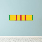 Vietnam Service Medal-lint Canvas Afdruk (Insitu (Houten vloer))