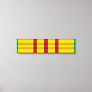 Vietnam Service Medal-lint Canvas Afdruk