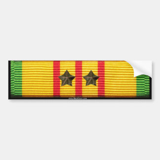 Vietnam Service Ribbon - 2 Campaign Stars Bumpersticker
