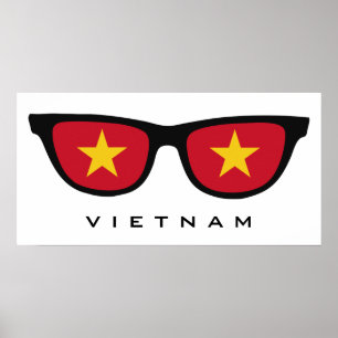 Vietnam Shades texte personnalisé et affiche coule