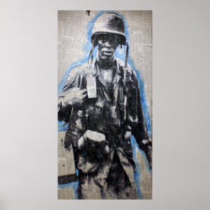 Vietnam Soldaat Poster