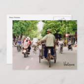 vietnam straatfietsen briefkaart (Voorkant / Achterkant)