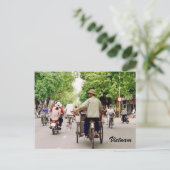 vietnam straten briefkaart (Staand voorkant)