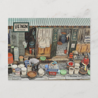 Vietnam Street Life, Date Briefkaart