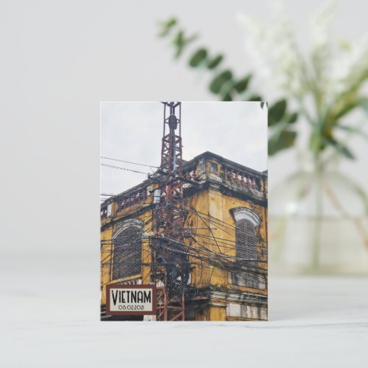 Vietnam Street Spagheti Datum Briefkaart (Staand voorkant)