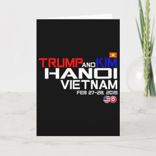 Vietnam Top Kim En Trump T Shirt Kaart