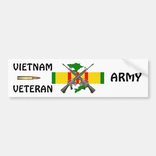 Vietnam Vet ARMY Bumpersticker (Voorkant)