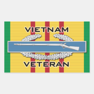 Vietnam Vet CIB Rechthoekige Sticker