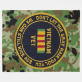VIETNAM VET FLEECE DEKEN (Voorkant (Horizontaal))