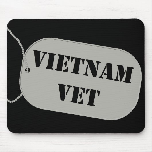 Vietnam Vet Label Mousepad Muismat (Voorkant)
