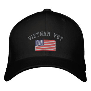 Vietnam Vet met Amerikaanse Vlag Militaire Pet