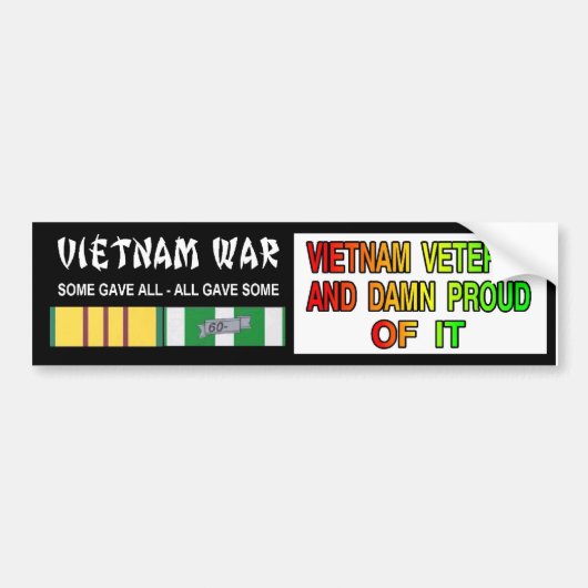 vietnam veteraan bumpersticker (Voorkant)