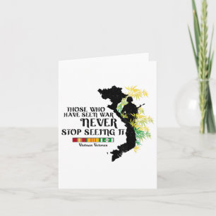 Vietnam veteraan die de oorlog hebben gezien kaart
