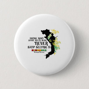 Vietnam veteraan die de oorlog hebben gezien ronde button 5,7 cm