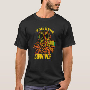 VIETNAM VETERAAN EN AGENT ORANJE SURVIVOR T SHIRT