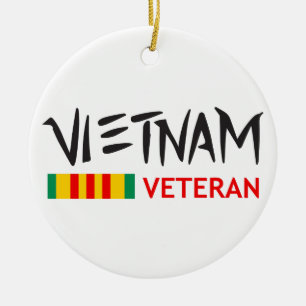Vietnam Veteraan Keramisch Ornament