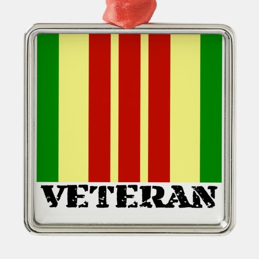 Vietnam Veteraan Metalen Ornament (Voorkant)