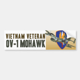 Vietnam Veteraan Mohawk Bumpersticker