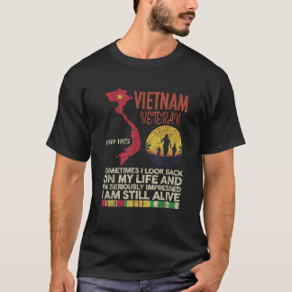 Vietnam veteraan Soms kijk ik terug op mijn leven T-shirt
