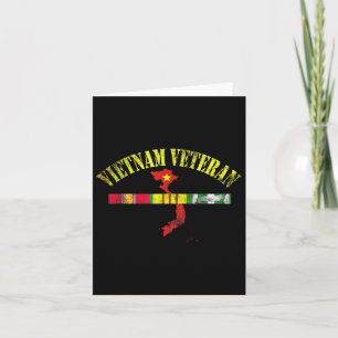 Vietnam Veteraan Usa Vlag Herdenkings Patriottisch Kaart