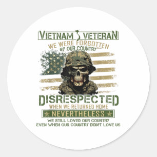 Vietnam veteraan vergeten door ons land, Vietnam Ronde Sticker