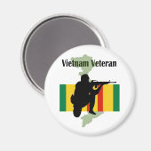 Vietnam Veteran Magnet Magneet (Voorkant / Achterkant)