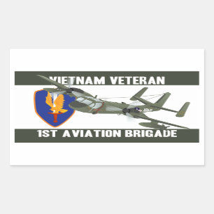 Vietnam Veteran Mohawk Rechthoekige Sticker