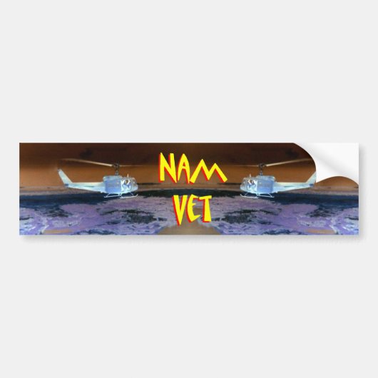 Vietnam Veteran - Nam Vet 3 Bumpersticker (Voorkant)