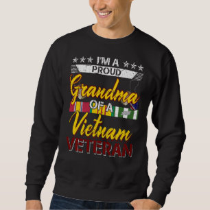 Vietnam Veteran Proud Grandma T - shirts Mannen Bo