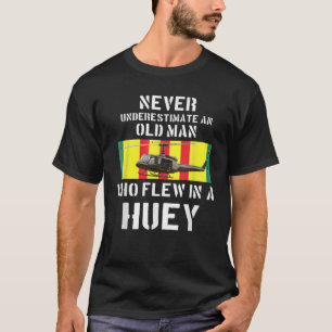 Vietnam Veteran Vet Eh. 1 Huey Helicopter T-shirt
