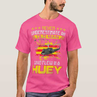 Vietnam Veteran Vet Uh1 Huey Helikopter 1 T-shirt