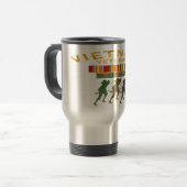 Vietnam Veteran Warrior Travel Mug Reisbeker (Voorkant links)