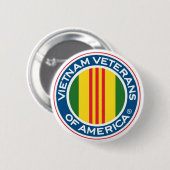 Vietnam Veteranen-Button Ronde Button 5,7 Cm (Voorkant /achterkant)