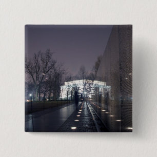 vietnam veteranen gedenkteken lincoln vierkante button 5,1 cm