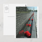 Vietnam veteranen Memorial Wall Briefkaart (Voorkant / Achterkant)