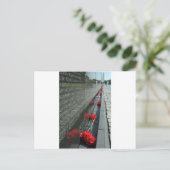 Vietnam veteranen Memorial Wall Briefkaart (Staand voorkant)